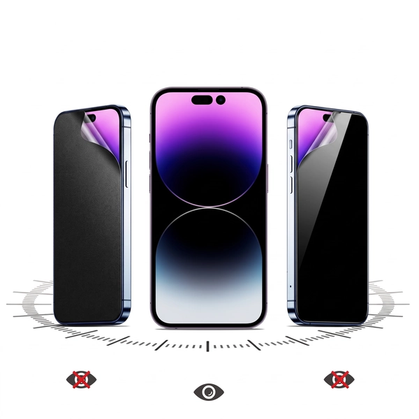 Anti-Spy And Privacy Hydrogel Screen Protector For Mobile Phones