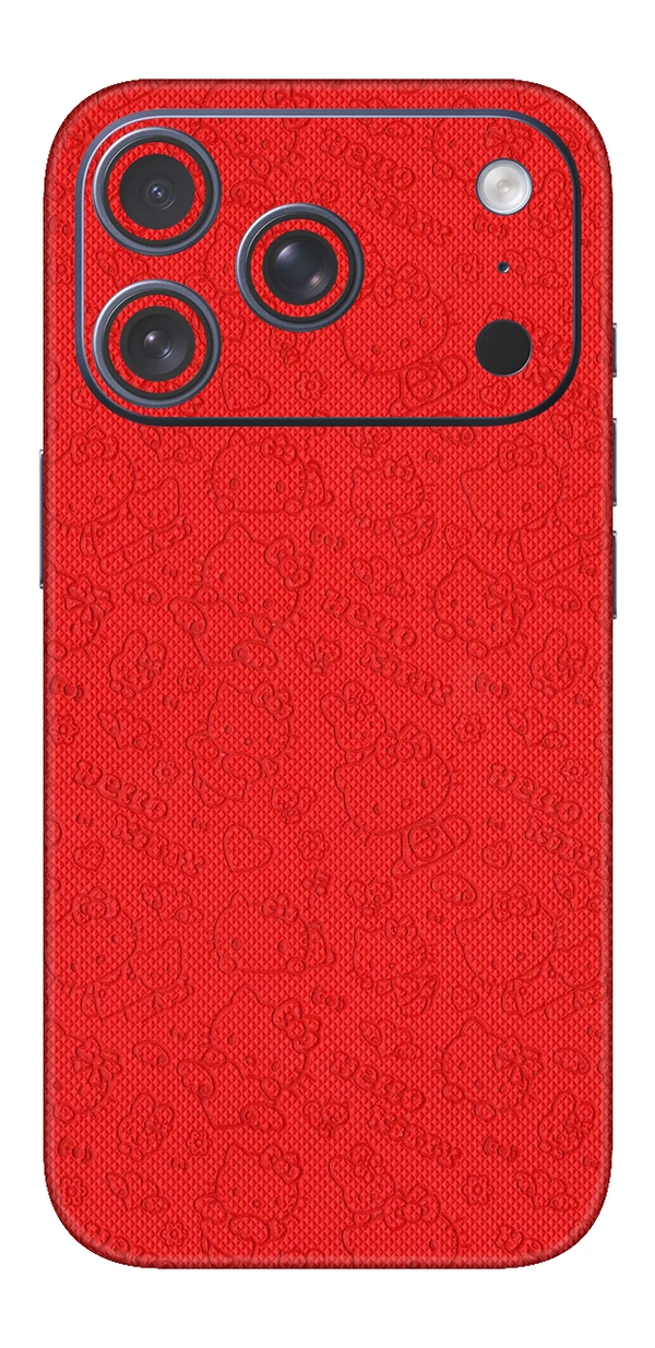 Lava Red Hello Kitty skin design